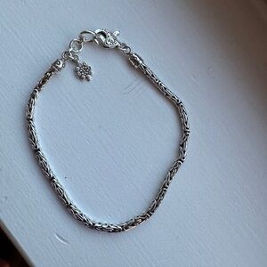 Annika Witt Sterling Silver Bracelet w/ Woven Balinese Chain